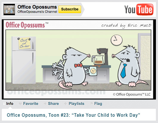 World Premiere Office Opossums Cartoon